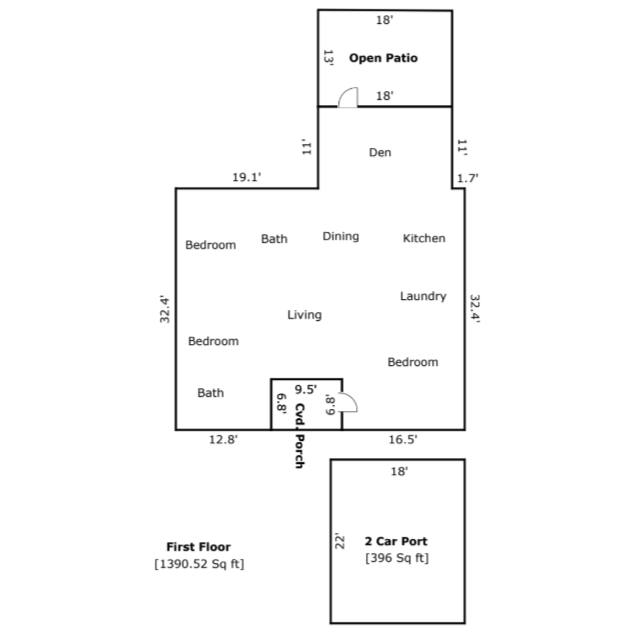 218 E Myrtle Ln Floorplan.